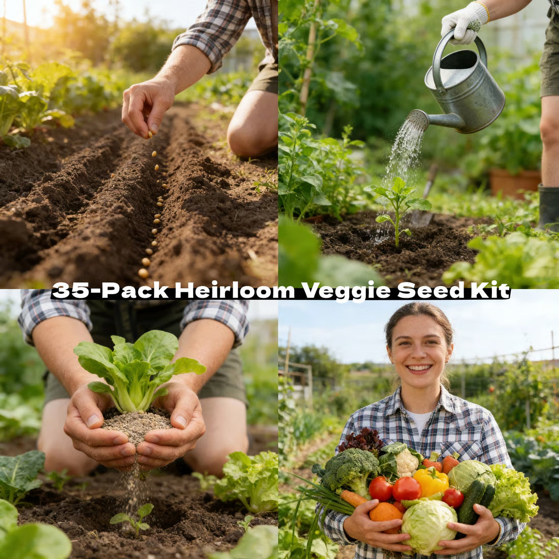 🥬 35-Pack Heirloom Veggie Seed Kit 16,000+ SEEDS TOTAL🔥